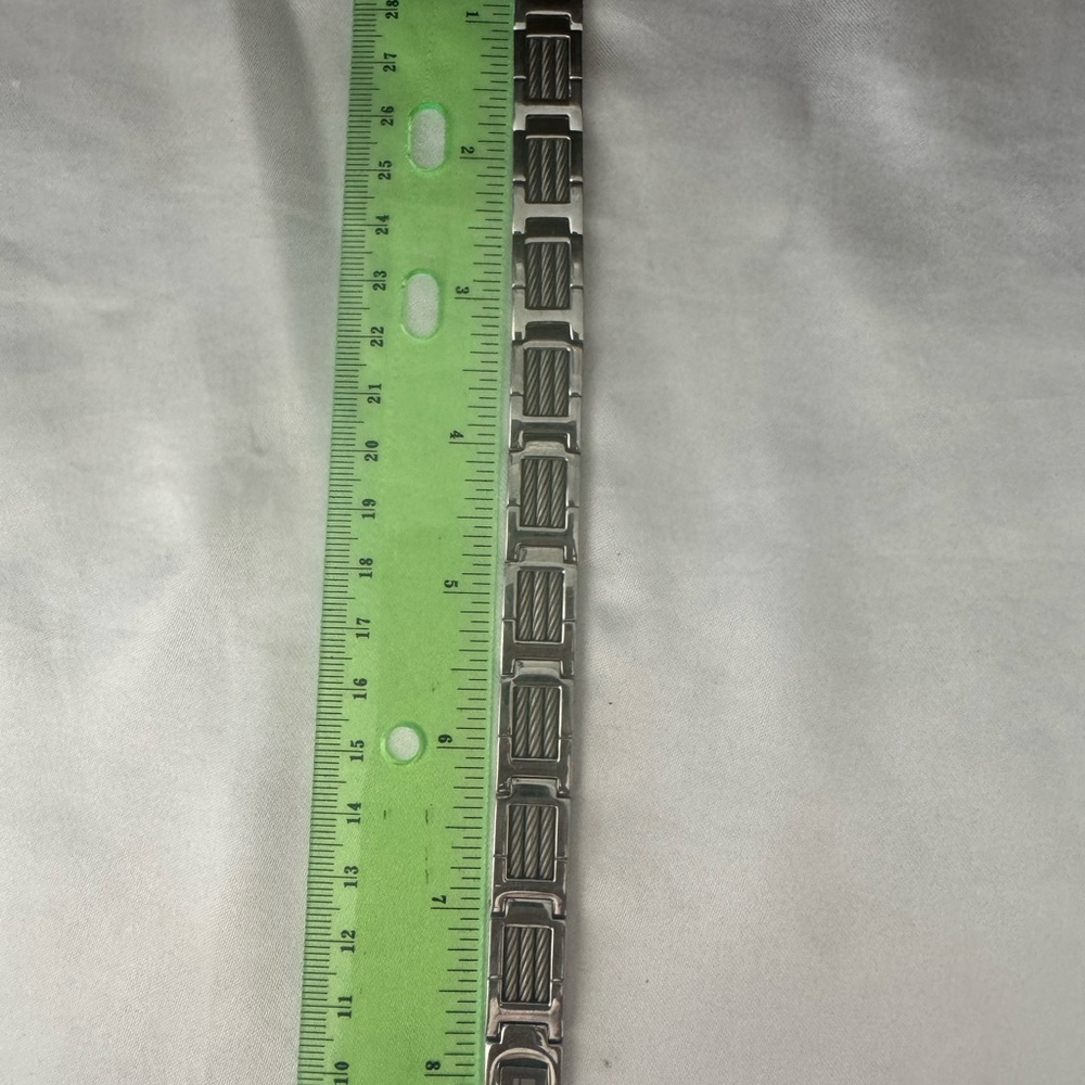 RCI Stainless Steel  and Carbon Link Bracelet